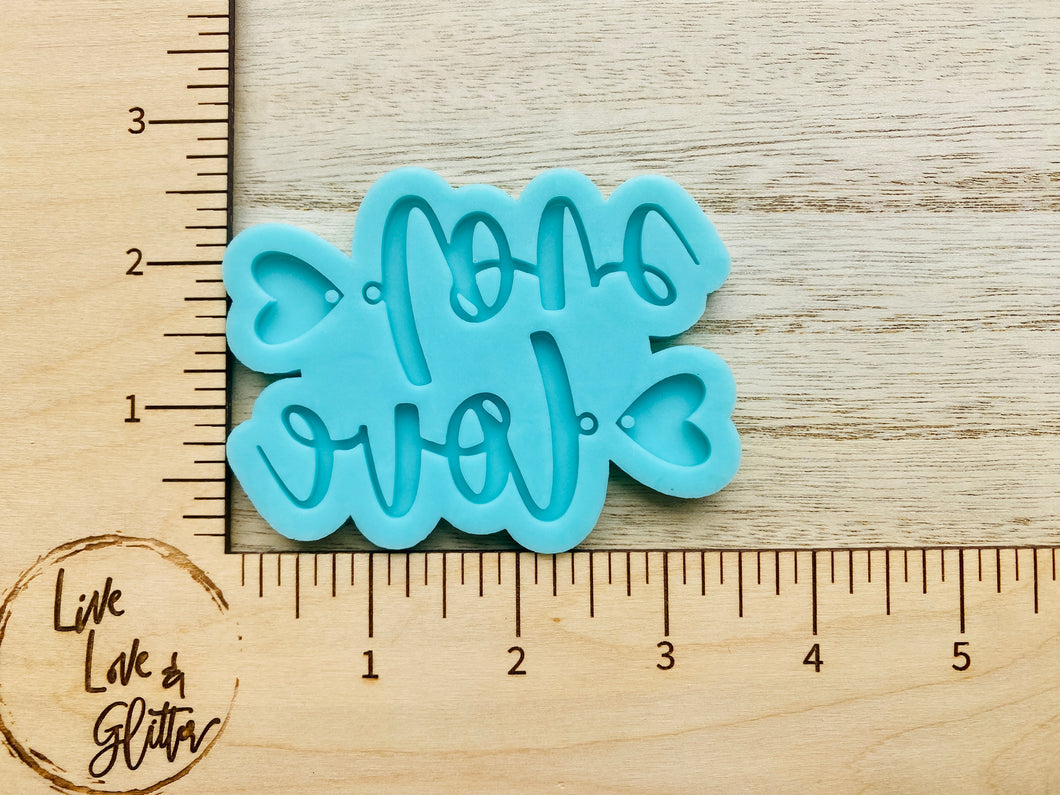 Love ❤️ Valentines Earrings (Handmade) Silicone mold