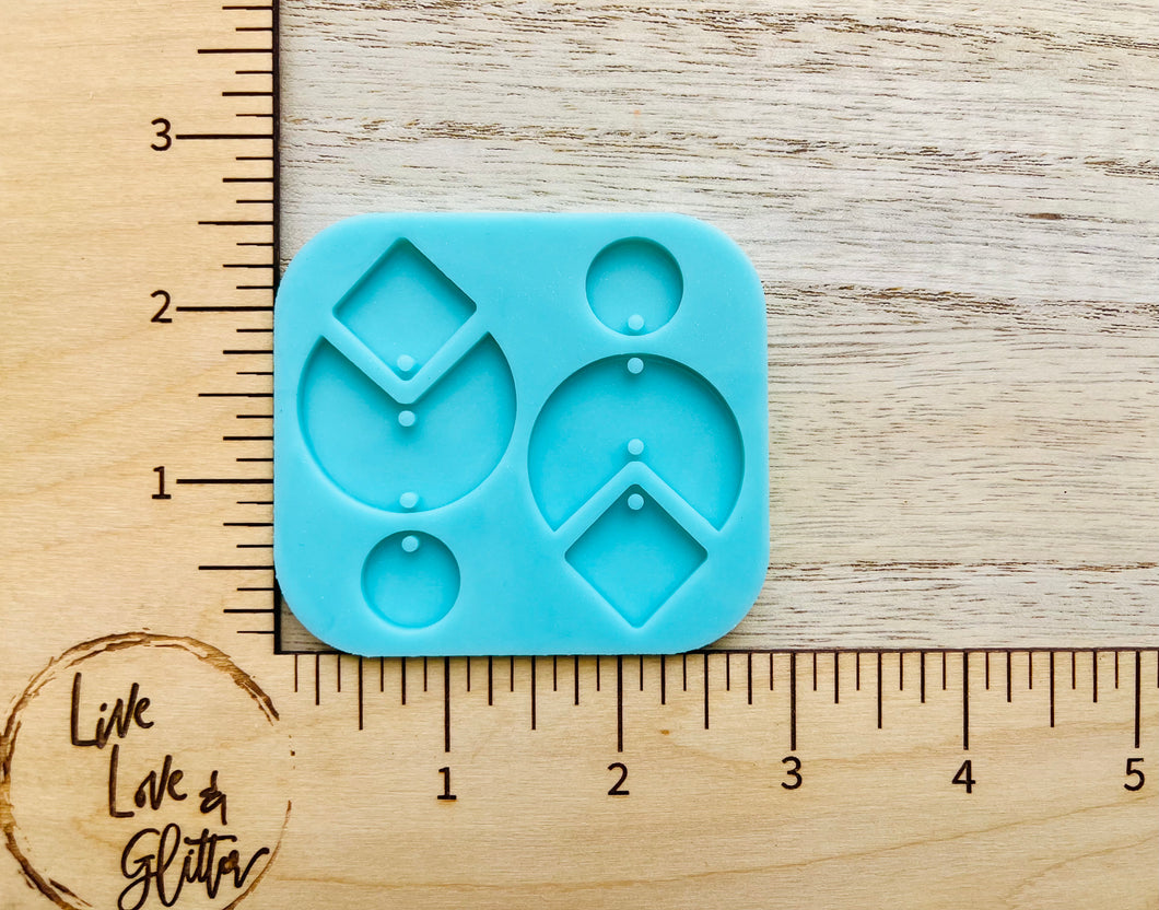 Geo Leaf Earrings (Handmade) Silicone mold