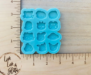 Kitty and Friends bits (Handmade ) Silicone Mold