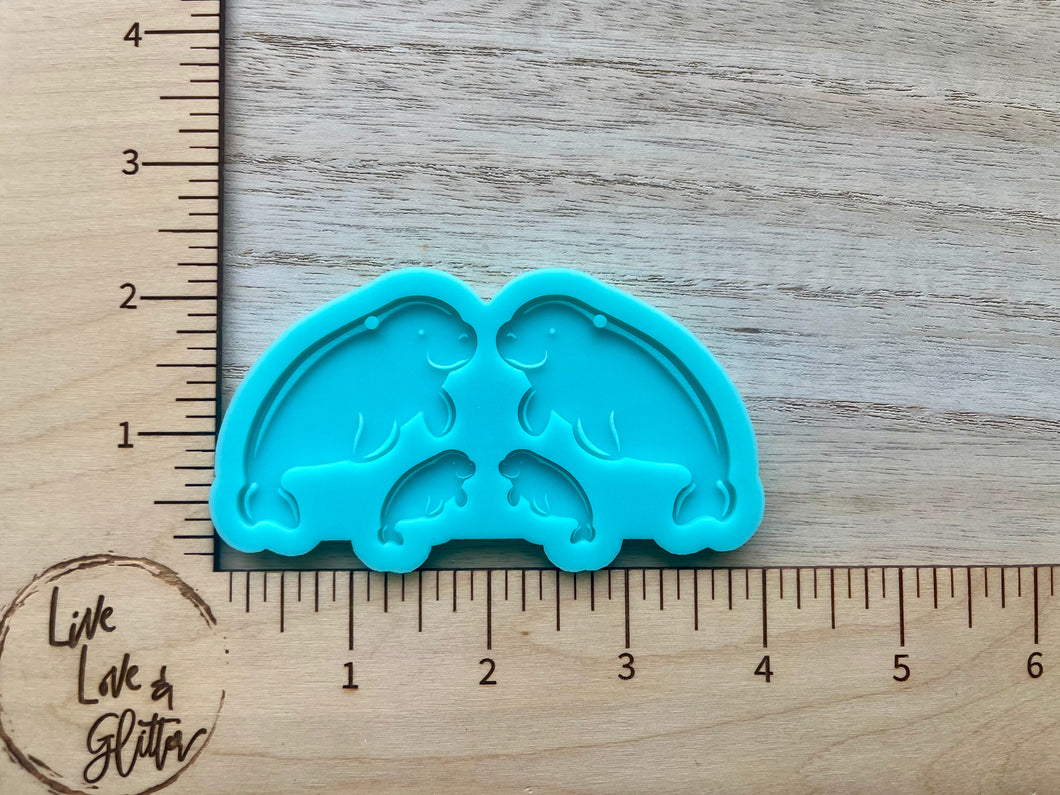 Manatee Earrings (Handmade) Silicone Mold