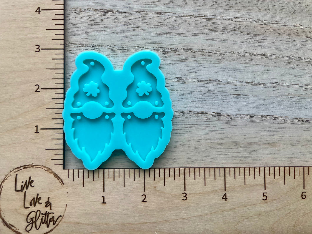 Gnome Clover Earrings (Handmade) Silicone Mold