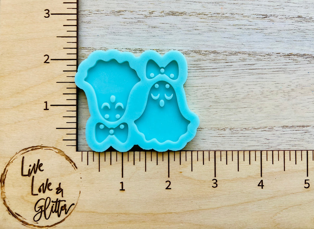 Bow Ghost Halloween Earrings (Handmade) Silicone mold