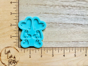 Valentines Hearts Earrings (Handmade) Silicone mold