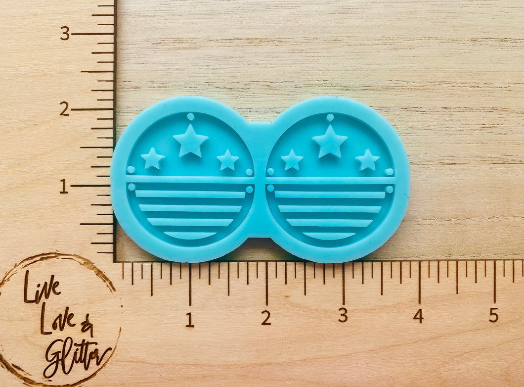 Stars and Stripes 🇺🇸 Earrings (Handmade) Silicone mold