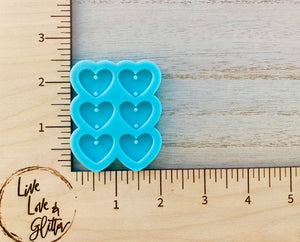 Hearts Valentines Earrings (Handmade) Silicone mold