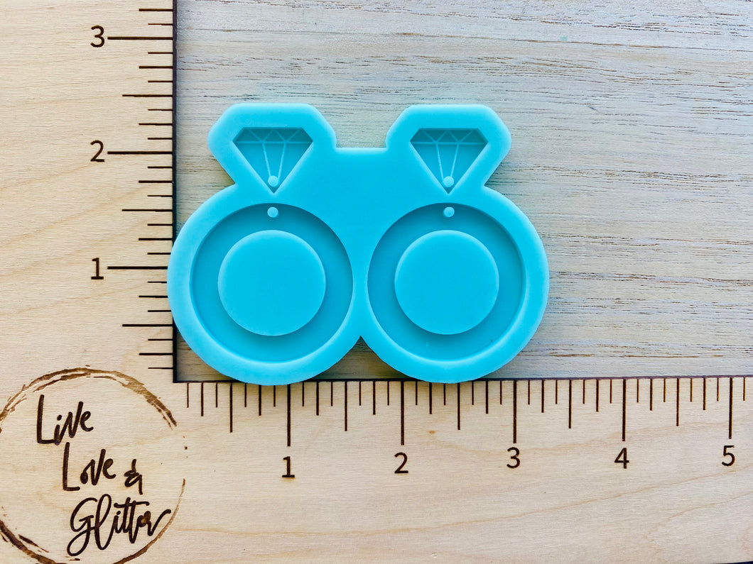 Engagement Ring Earrings (Handmade) Silicone mold