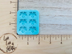 Fall Leaves stack Dangle Earrings (Handmade) Silicone mold