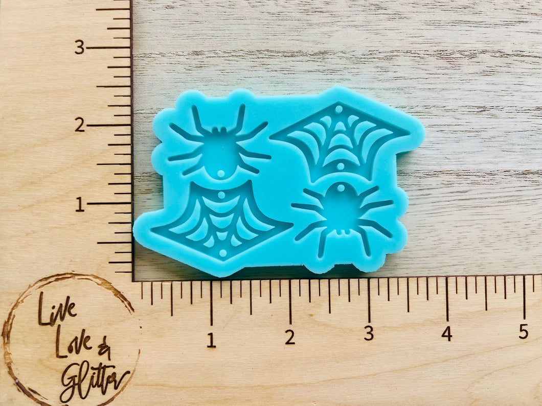 Spider Web Halloween Earrings (Handmade) Silicone mold