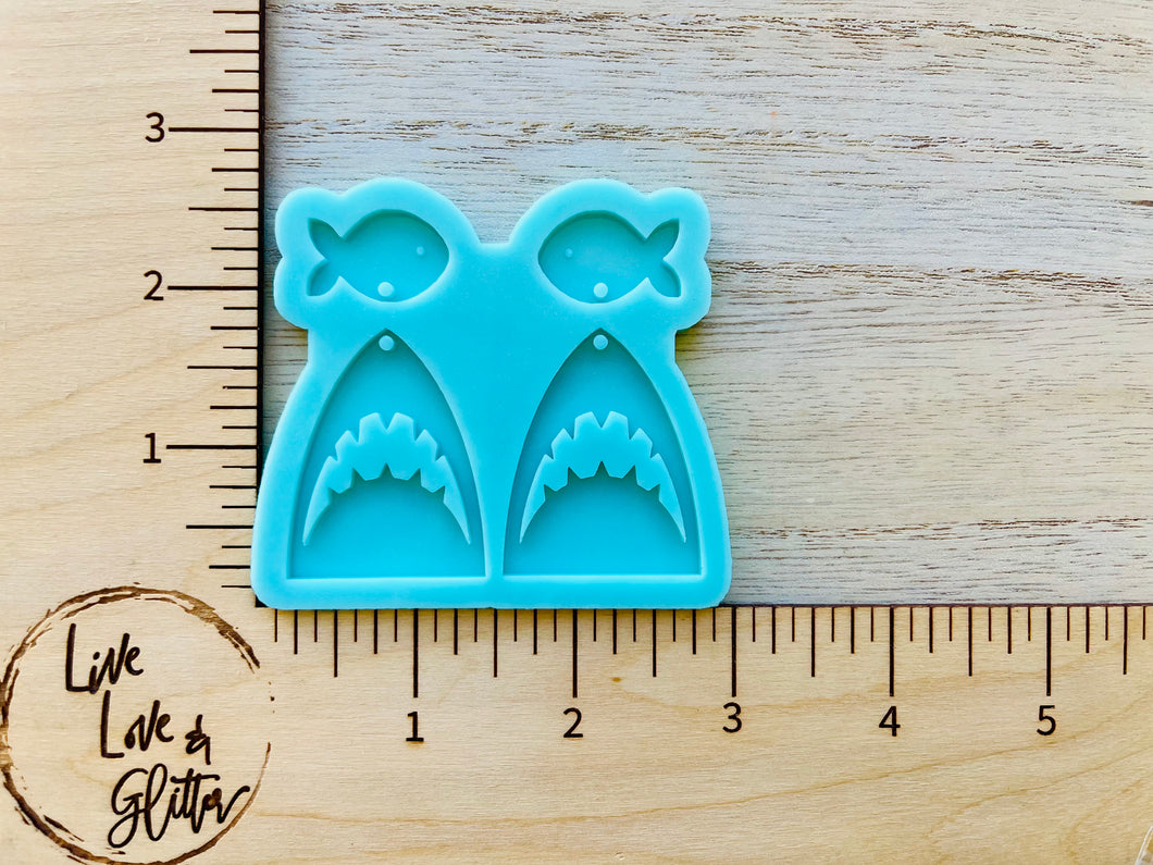 Shark Earrings (Handmade) Silicone Mold