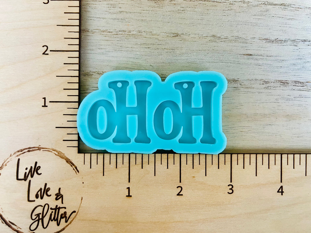 Ho Ho Earrings (Handmade) Silicone mold
