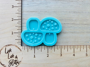 Mushroom 🍄 Dangle Earrings (Handmade) Silicone mold