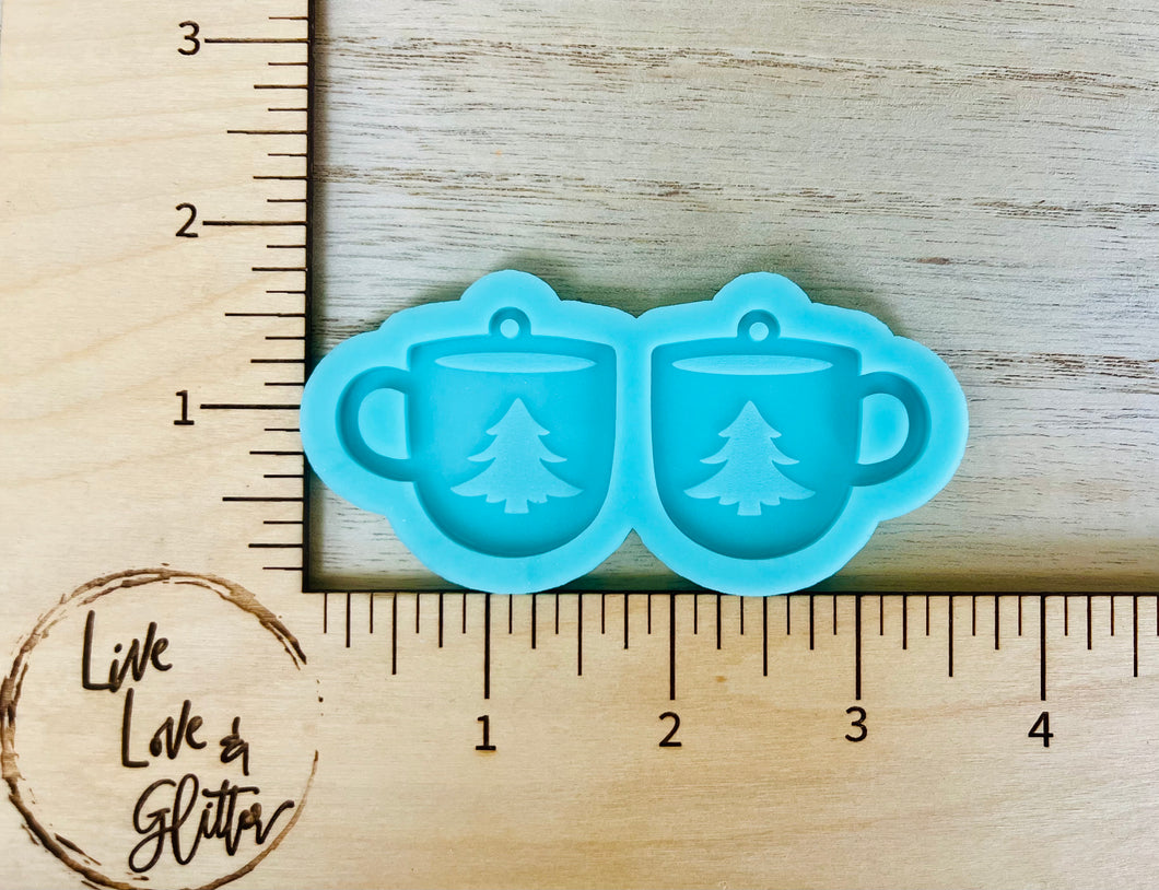 Coffee Cup Earrings (Handmade) Silicone mold