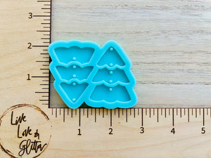 Christmas Tree Dangle Earrings (Handmade) Silicone mold