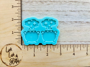 Witch’s Cualdron Halloween Earrings (Handmade) Silicone mold