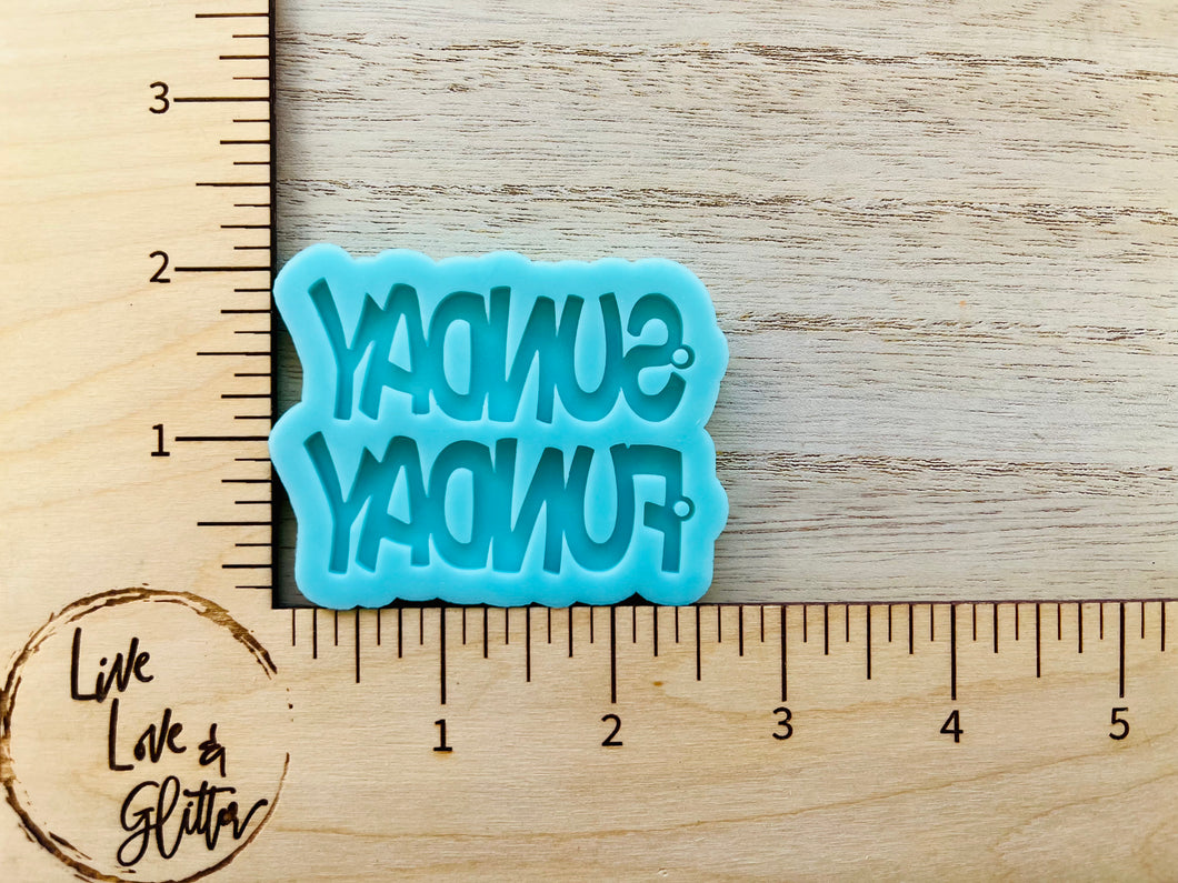 Sunday Funday Earrings (Handmade) Silicone mold