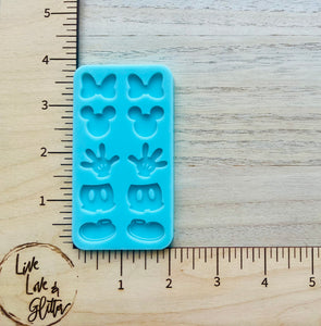 Mouse Earring Studs (Handmade) Silicone Mold