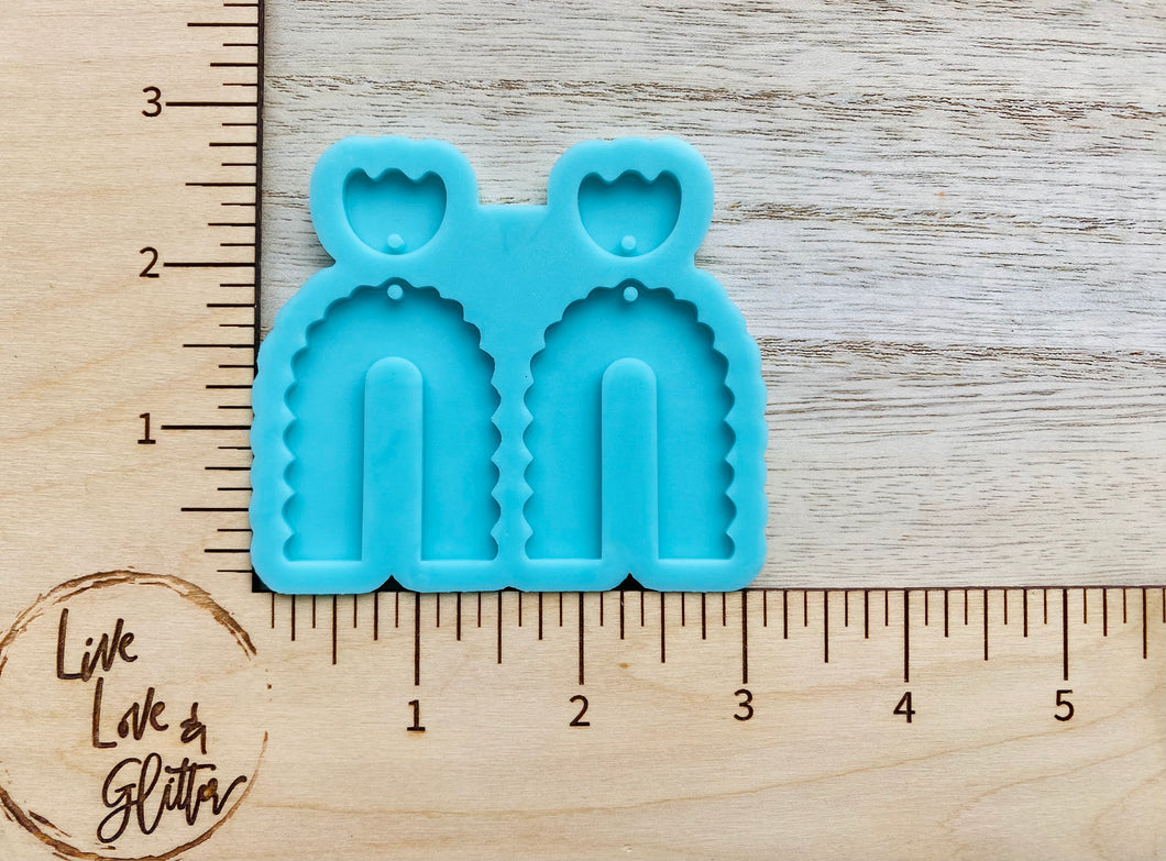 Scallop Earrings (Handmade) Silicone mold