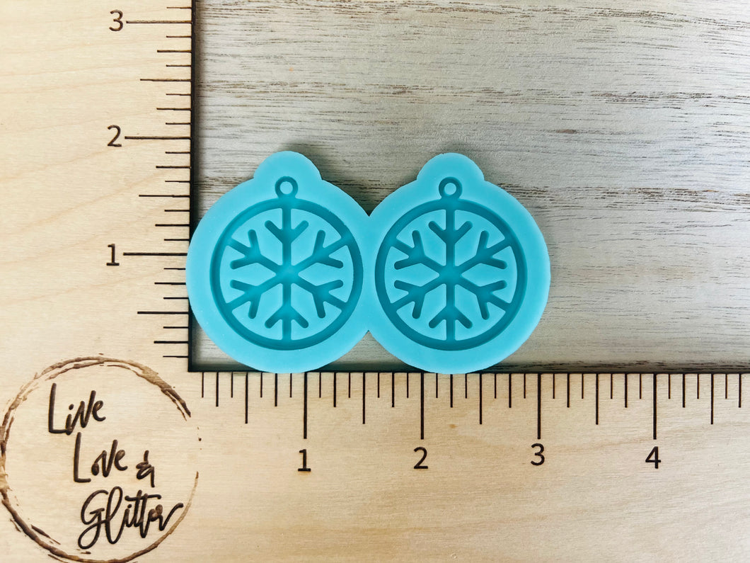Snowflake Earrings (Handmade) Silicone mold