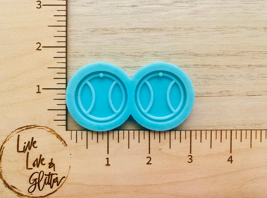 Tennis 🎾 Earrings (Handmade) Silicone Mold