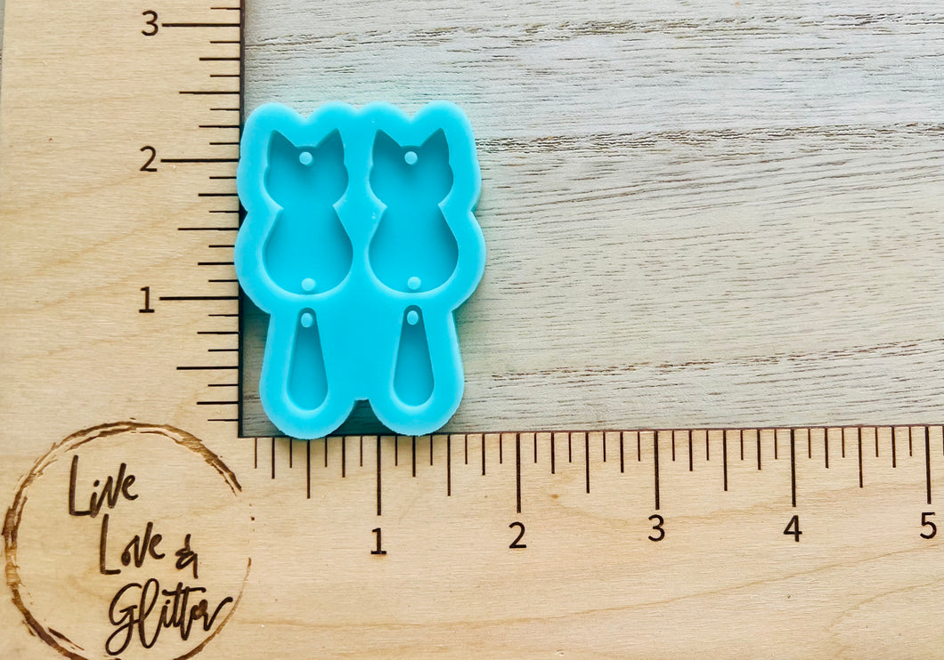 Cat Halloween Earrings (Handmade) Silicone mold