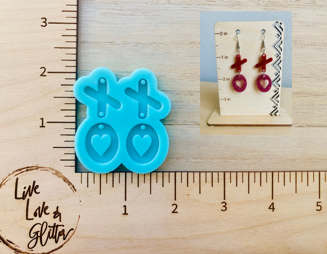 Valentines XO Earrings (Handmade) Silicone mold