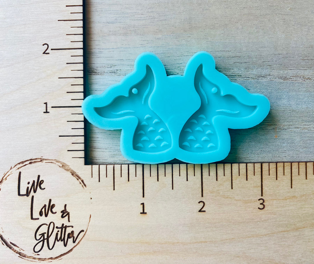 Mermaid Tail 🧜‍♀️ Earrings (Handmade) Silicone mold