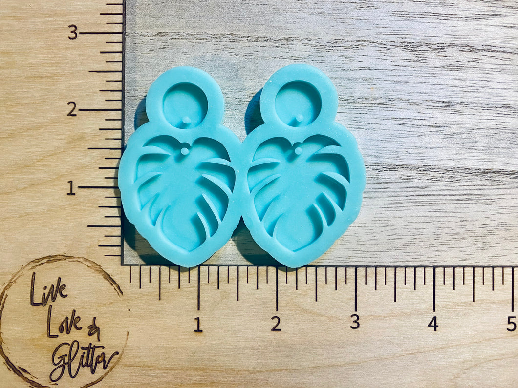 Monstera Leaf Earrings (Handmade) Silicone mold