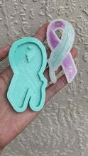 Cargar y reproducir el video en el visor de la galería, Suicide Awareness Ribbon (Handmade) Silicone Mold
