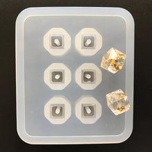 Load image into Gallery viewer, Faceted Square Bead Silicone Mold (Set of 2) B3
