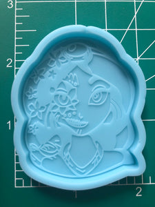 Princess Silicone Mold for Badge Reel / Phone Grip