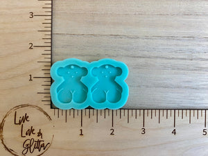 Bear Dangle Earrings (Handmade) Silicone Mold