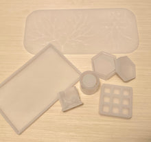 Cargar imagen en el visor de la galería, Makeup/ Jewelry Tray Set of Silicone Molds
