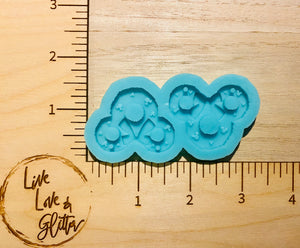 Mouse Writhe Earrings  (Handmade) Silicone mold