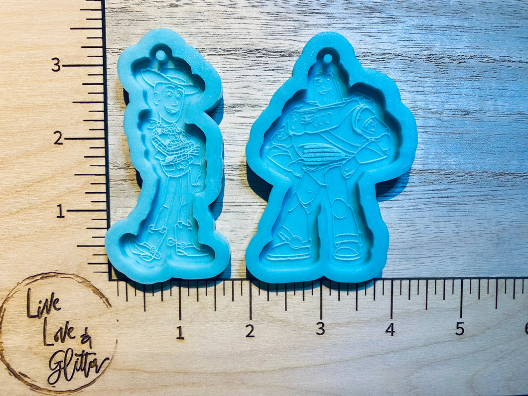 Cowboy and Space Ranger  (Handmade) Silicone Mold