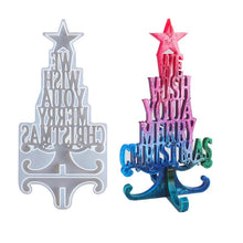 Cargar imagen en el visor de la galería, We wish you a Merry Christmas Tree Silicone Mold
