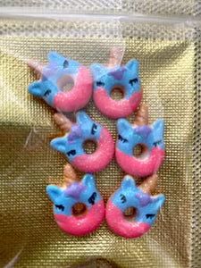 Unicorn Donut Resin Embellishment