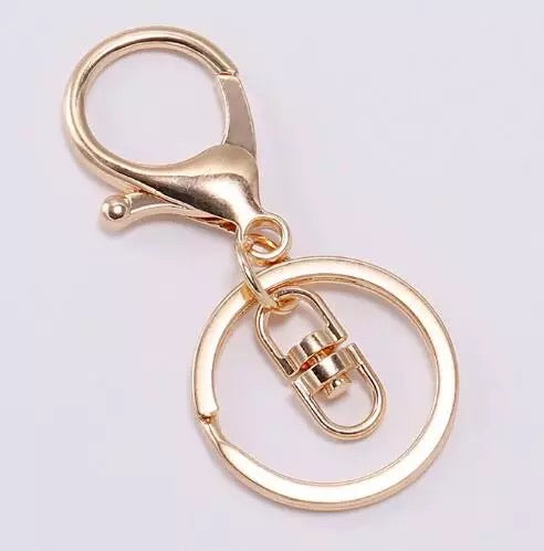KC Gold Keychain with Clasp and Swivel Hook 8pcs – LiveLove&Glitter