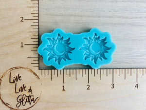 Sun Dangle Earring / Pendant  (Handmade) Silicone mold