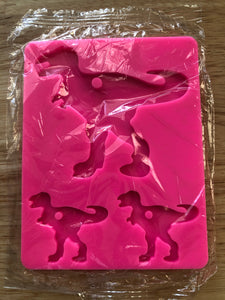 Dinosaur Family Silicone Mold