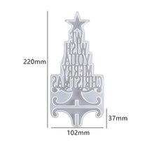 Cargar imagen en el visor de la galería, We wish you a Merry Christmas Tree Silicone Mold
