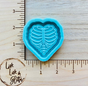 Heart Rib Cage Shaker (Handmade) Silicone mold