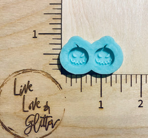 Pumpkin stud earrings (Handmade) Silicone Mold