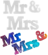 Load image into Gallery viewer, Mr &amp; Mrs Silicone Mold
