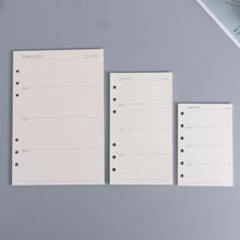 Cargar imagen en el visor de la galería, 45 Sheets Weekly Planner Refill Notebook Paper (Choose Size)
