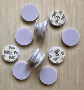 10 pack Round Shape Phone Grips in White