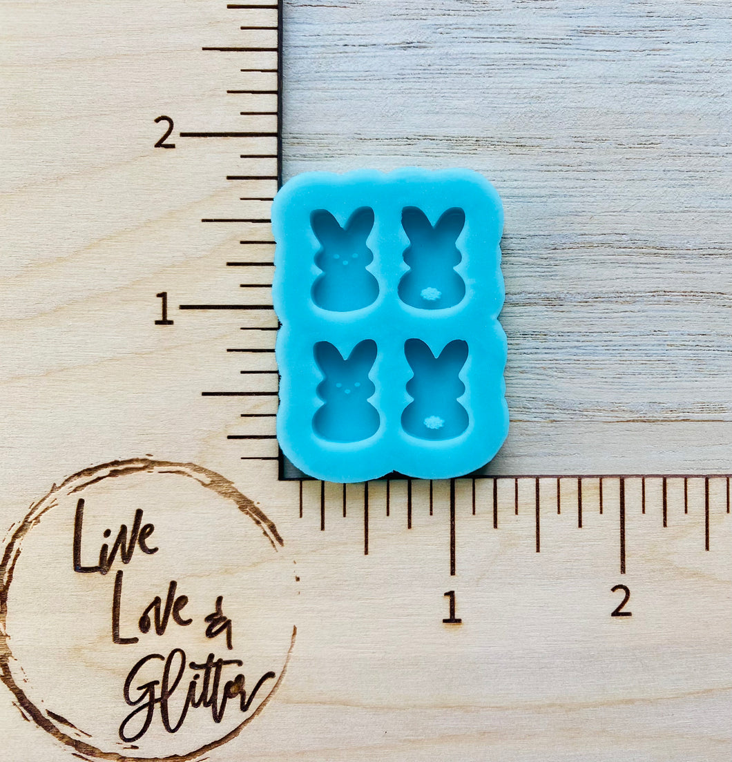 Bunny stud earrings (Handmade) Silicone Mold