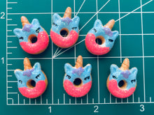 Load image into Gallery viewer, Unicorn Donut Resin Embellishment
