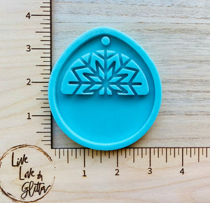 Snowflake for Personalization Ornament (Handmade) Silicone Mold