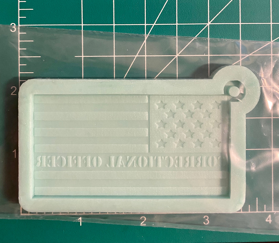 Correctional Officer Flag (Handmade)Silicone Mold