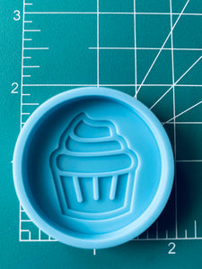 Cupcake Silicone Mold for Badge Reel/ Phone Grip